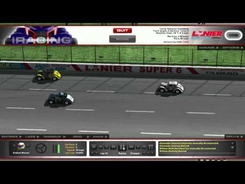iRacing - tentativo di sorpasso finito male