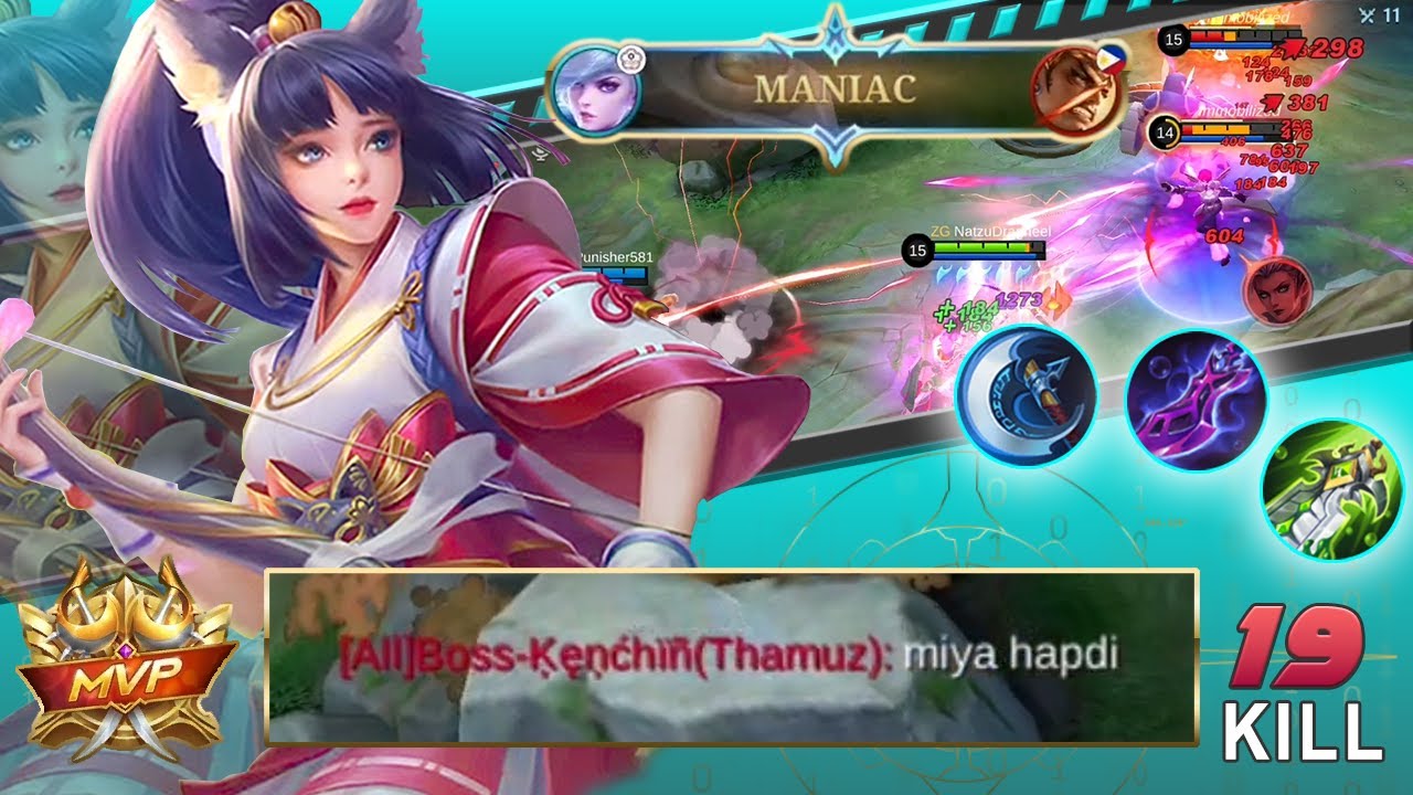 Painful Build for Miya | Top 1 Global Miya | Mobile Legends Bang Bang