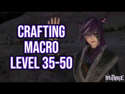 FFXIV 2.41 0449 Crafting Macro Level 35-50 80 Dur (60 Sec Guide)