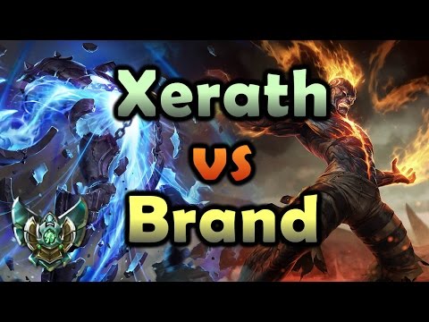 League of Legends - Xerath vs Brand Mid Ranked Season 5 Gameplay