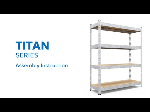 Navodila za montažo regala Titan zinkovaný, kovovy