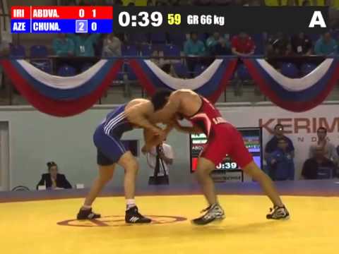 Saeid Abdevali (IRI) vs Rasul Chunayev (AZE) 66kg - 2012 Greco Roman Wrestling World Cup