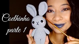 Coelho Amigurumi receita grátis passo a passo em português (parte 1)