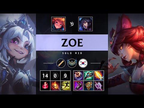 Zoe Mid vs Ahri - KR Challenger Patch 25.11