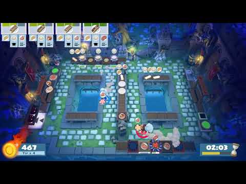 Overcooked 2 - Hangry Horde 3-1 :: 2 Players - Score: 1591