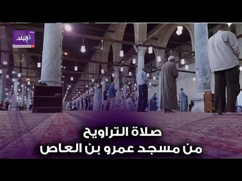 شعائر صلاة التراويح من مسجد عمرو بن العاص