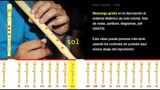 Tutorial Flauta Dulce Alain Souchon   Rame
