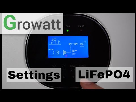 Growatt Settings LiFePO4