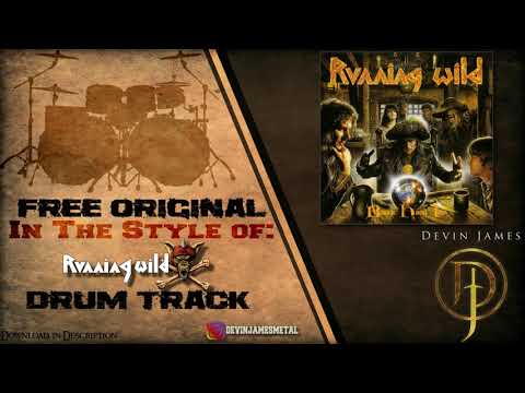 Running Wild Styled Free Original Drum Track - 155 BPM (FREE WAV & MIDI DOWNLOAD)