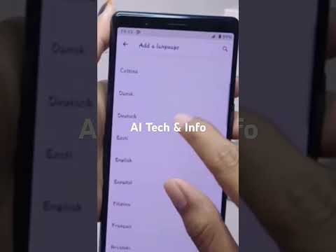 Sony Xperia System Language Settings