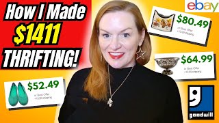 How I Made $1,411 Selling Thrifted Items on eBay & Etsy | Best Flips & Reselling Tips