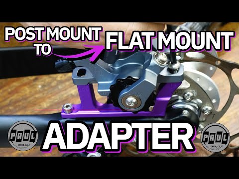 Post Mount Brake to Flat Mount Front Fork Disk Adapter