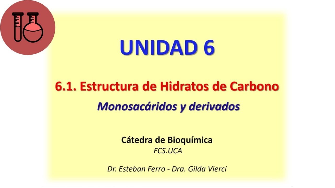 6.1 Estructura de carbohidratos Monosacáridos y derivados (asíncrona)