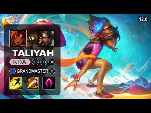 Taliyah vs Nidalee Jungle - KR Grandmaster - Patch 12.6 Season 12