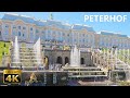 Peterhof Walking Tour Saint Petersburg Russia 4K ASMR With Water Fountains Ambient Sounds