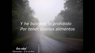 Extremoduro Si Te Vas letra