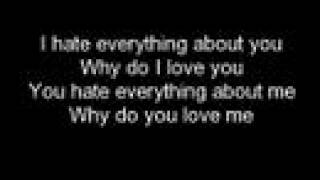 Three Days Grace- I hate everything about you w/lyrics