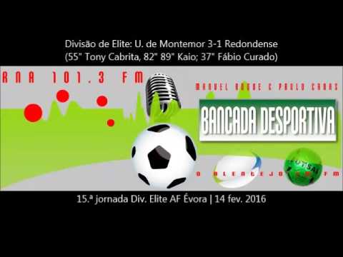 Narração dos Golos U. de Montemor 3-1 Redondense
