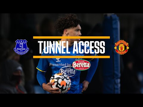 BEHIND THE SCENES WITH EVERTON U18S ON MATCHDAY | ACADEMY TUNNEL ACCESS