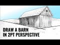Two Point Perspective Drawing Lesson For Beginners