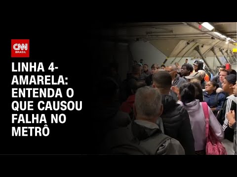 Entenda o que causou a falha no metrô da Linha 4-amarela | LIVE CNN