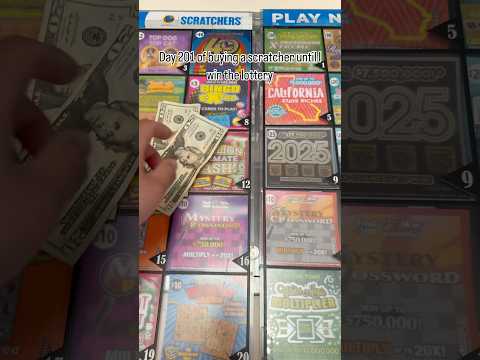 Day 201 of buying a scratcher until I win the lottery