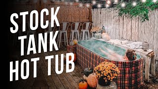 Turn Your Stock Tank Pool Into A Hot Tub Using an Electric Heater