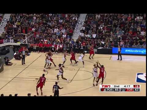 CJ Miles three vs Blazers | Blazers vs Raptors | Sept 29, 2018 | NBA Preseason