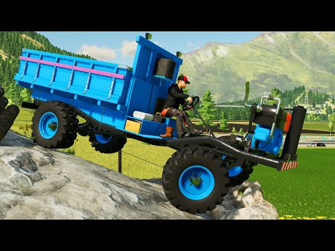 COLORED INDIAN HEAVY TRUCK DEATH RUN | Farming Simulator 22