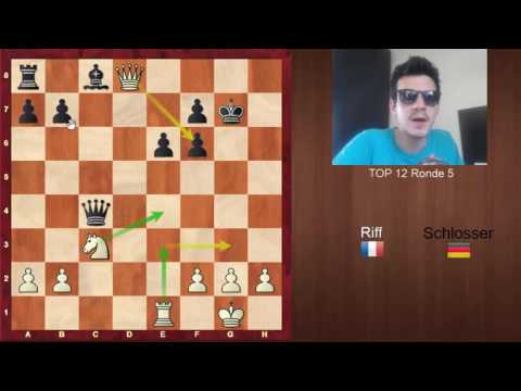 Tactique mineure commune dans la partie d'échecs Riff Schlosser