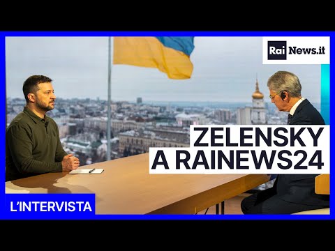 President Zelensky on Rainews 24, the full interview by Paolo Petrecca