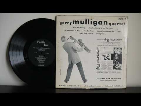 Gerry Mulligan Quartet 1953 Pacific Jazz Records  – PJLP 5