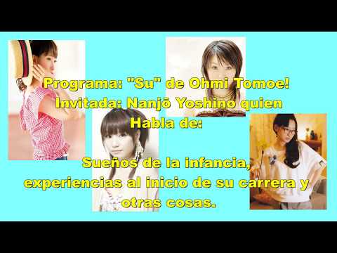 [sub esp] Nanjō Yoshino habla de: varios temas Parte(1/2)