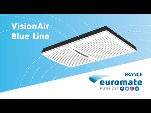 VisionAir Blue Line - Purificateur d'air Euromate avec filtre HEPA 14 - Efficace contre COVID-19 et autres polluants_9