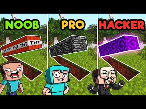 Minecraft | SECRET BASE CHALLENGE! (NOOB vs. PRO vs. HACKER)