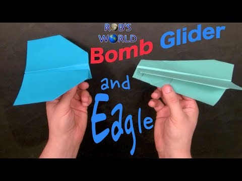2 EASY Paper Planes! - Boomerang Glider and Eagle