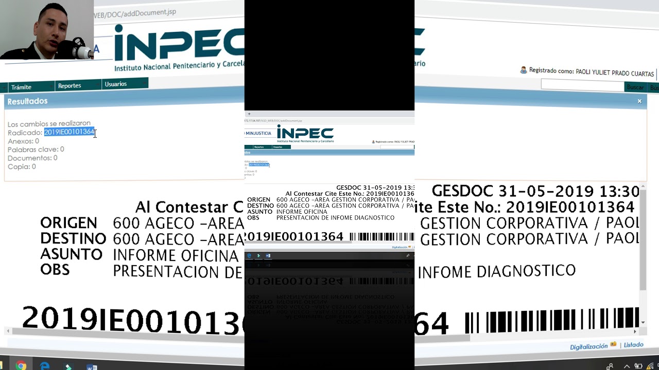 1 DE 2 - CICLO COMPLETO DE LA GESTIÓN DE DOCUMENTOS EN GESDOC, PARA EL INPEC