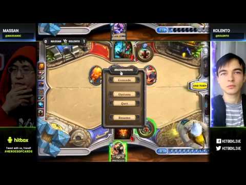 HEARTHSTONE - MASSAN vs KOLENTO - Heroes Of Cards 2 - Viciuslab