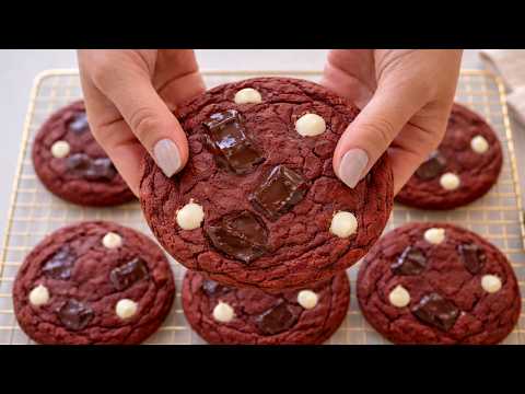 Perfect Red Velvet Cookies ♡ Bake With Me