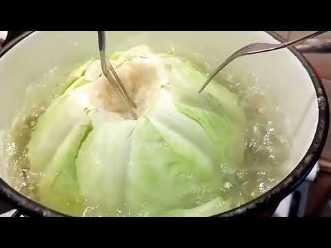 How to blanch cabbage for cabbage rolls