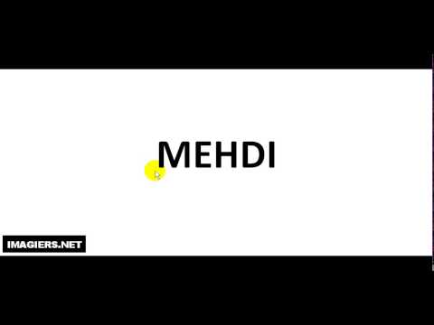 How To Pronounce French Christian Name = MEHDI