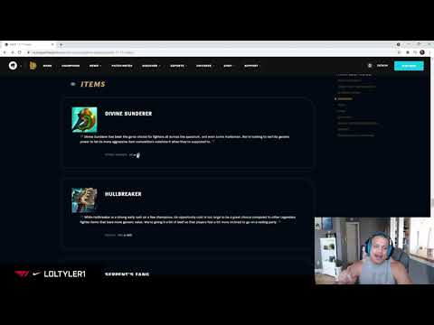 Tyler1 reacts to Divine Sunderer nerf