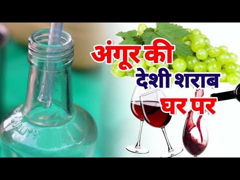 अंगुर से देशी शराब बनाना सीखे How to Make graps wine at home desi daru Experiment at home