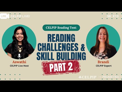 CELPIP Live! Reading Challenges and Skill Building, Part 2 - S6E13
