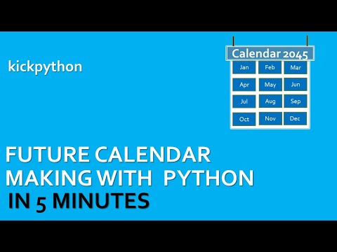Make Future Calendar Python