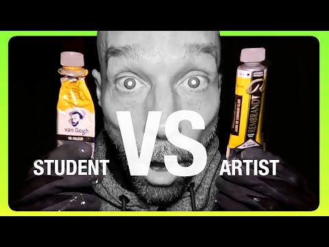 Student Grade VS Artist Grade - Oil Paint
