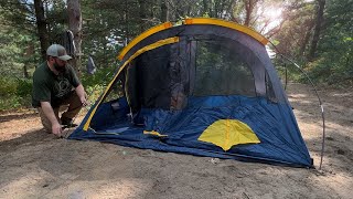 Solo Camping In Woods Overnight