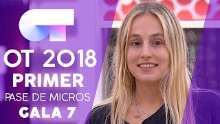 "VOY EN UN COCHE" - MARÍA  | PRIMER PASE DE MICROS GALA 7 | OT 2018