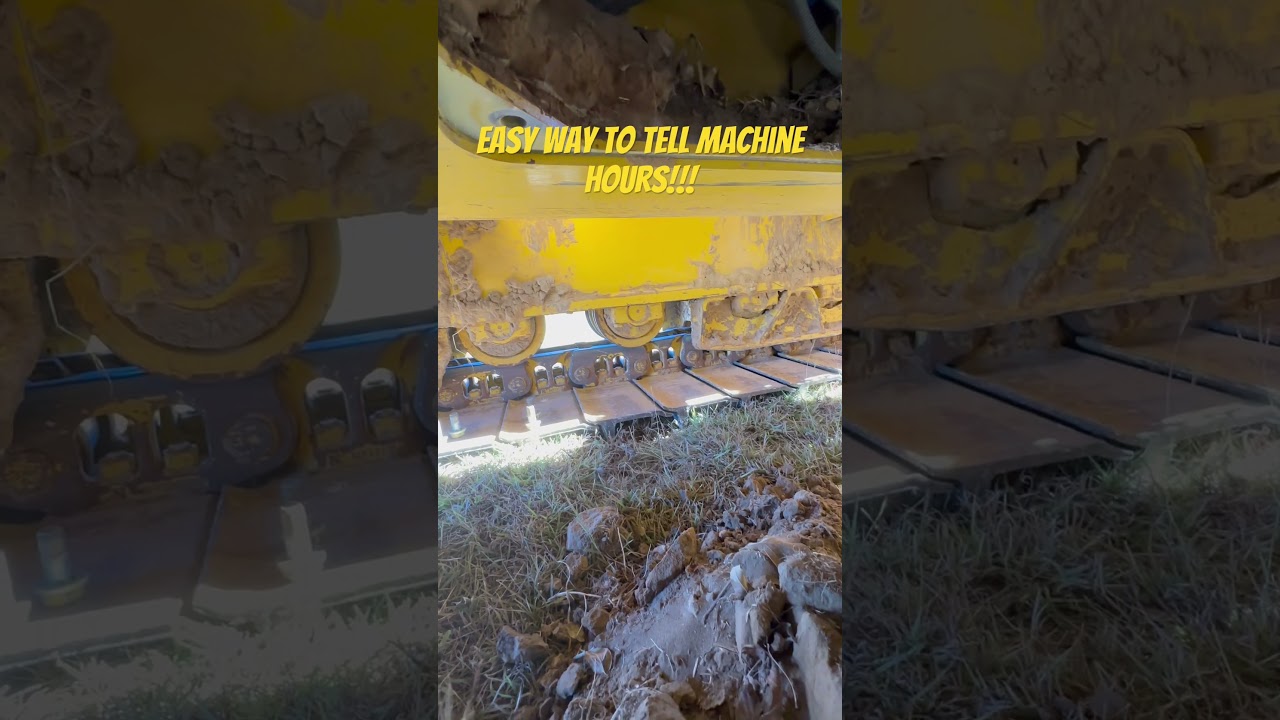 Accurate, not so easy way to tell how many hours are on a machine #Komatsu #FieldMechanic #Bulldozer