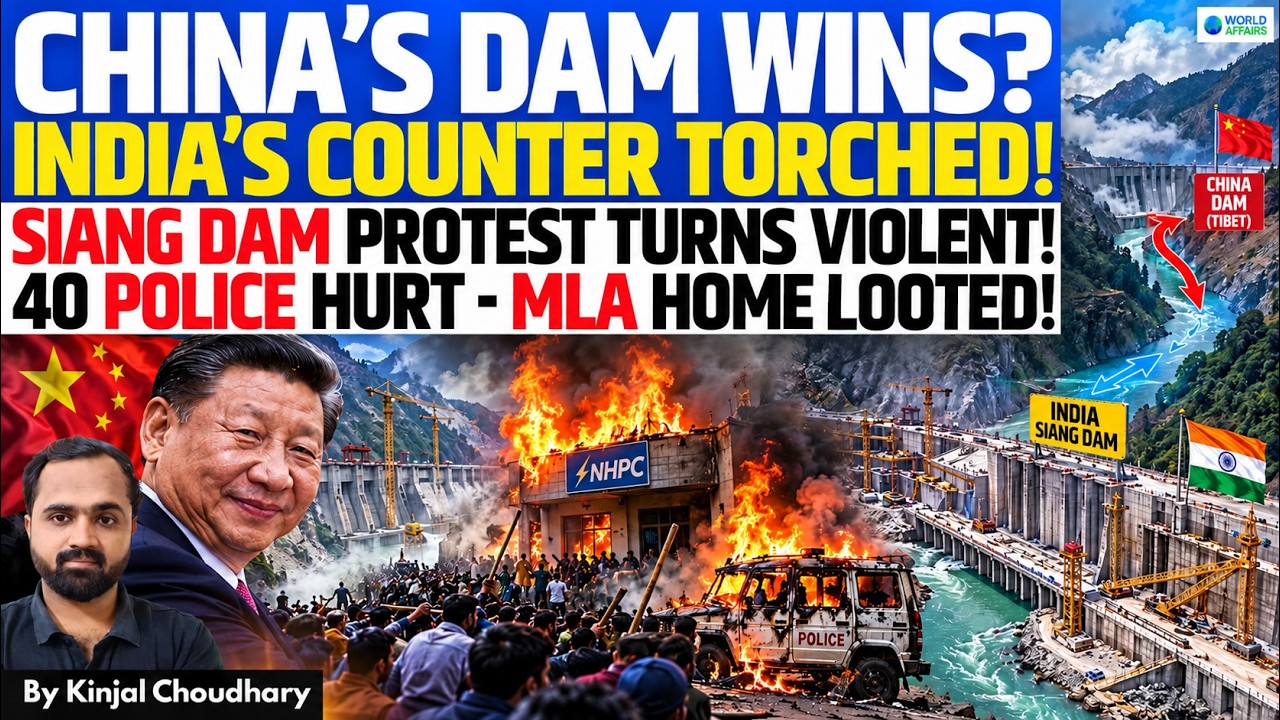 ARUNACHAL BURNS, CHINA SMILES | Siang Dam Protest Hits India’s Answer to China’s Mega Dam | Kinjal